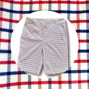 ♥️IZOD Golf Shorts - white, red, blue plaid